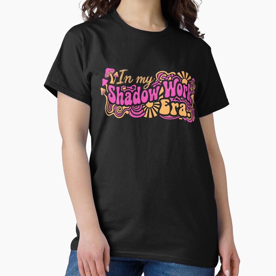 In My Shadow Work Era - Vintage 70s Psychedelic Liquid Text by auxincaftan0o