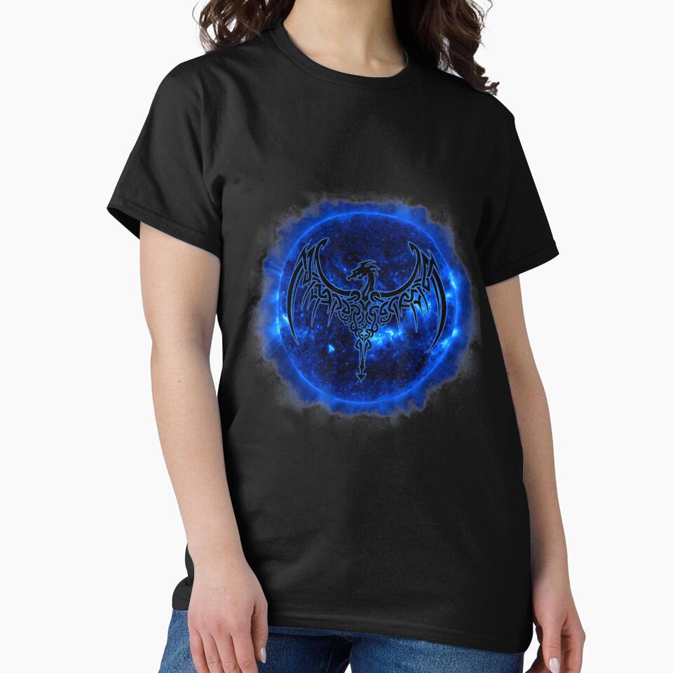 Celtic Dragon Blue Sun T Shirt Tattoo by GabrielaPeterse