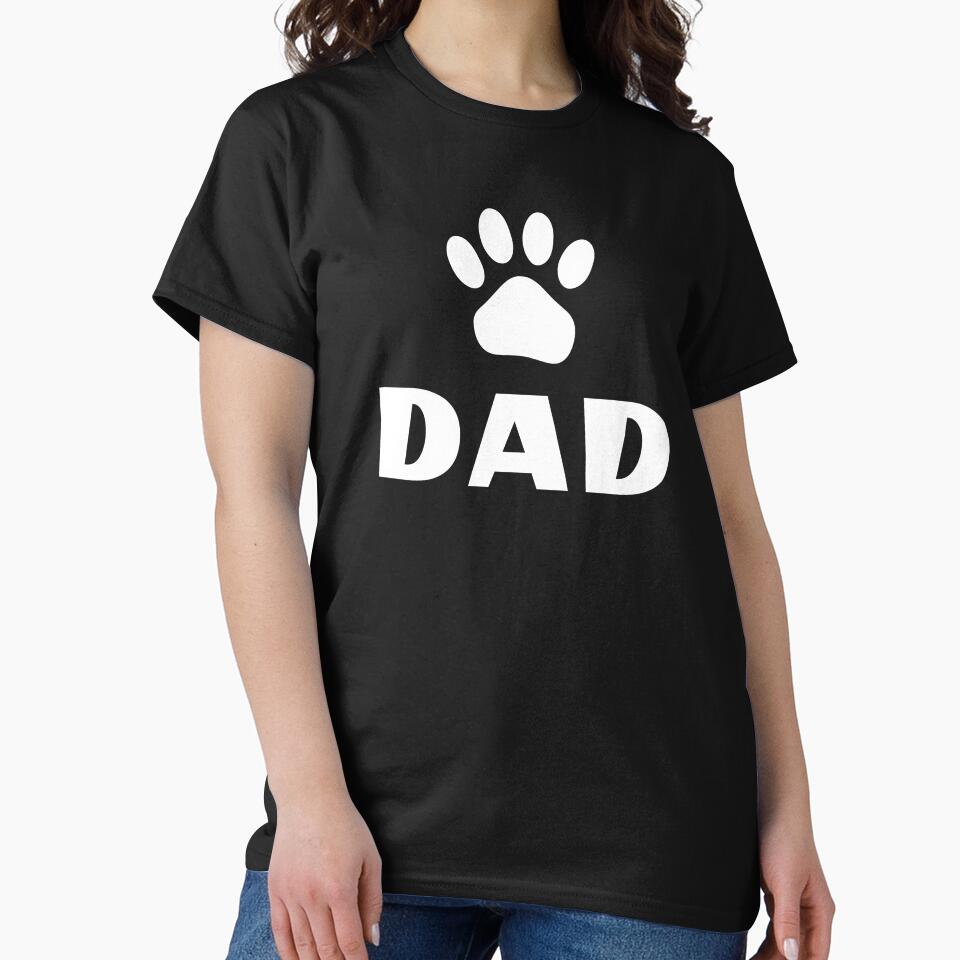 Dog Dad Paw Print Pet Owner Father by AntiqueImages