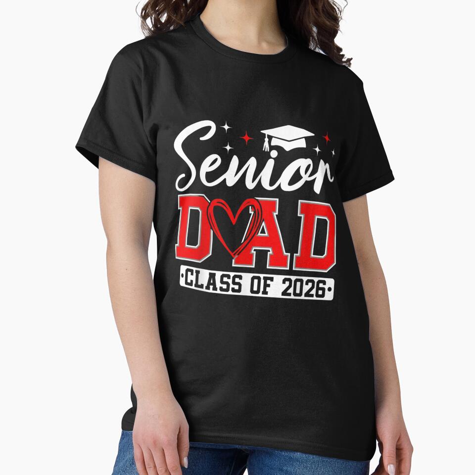 Senior Dad Class Of 2026 Graduation Father Parent by salmzouriart