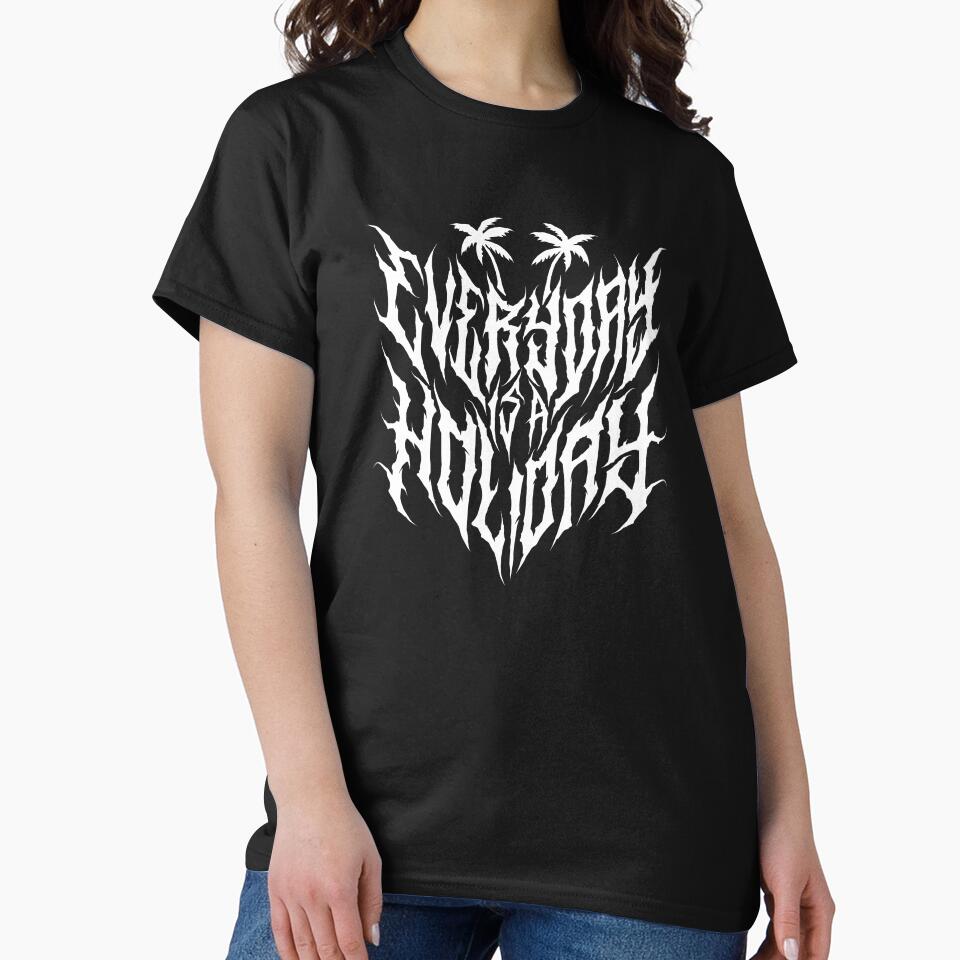 Everyday is a Holiday metal font style by Bariklana15