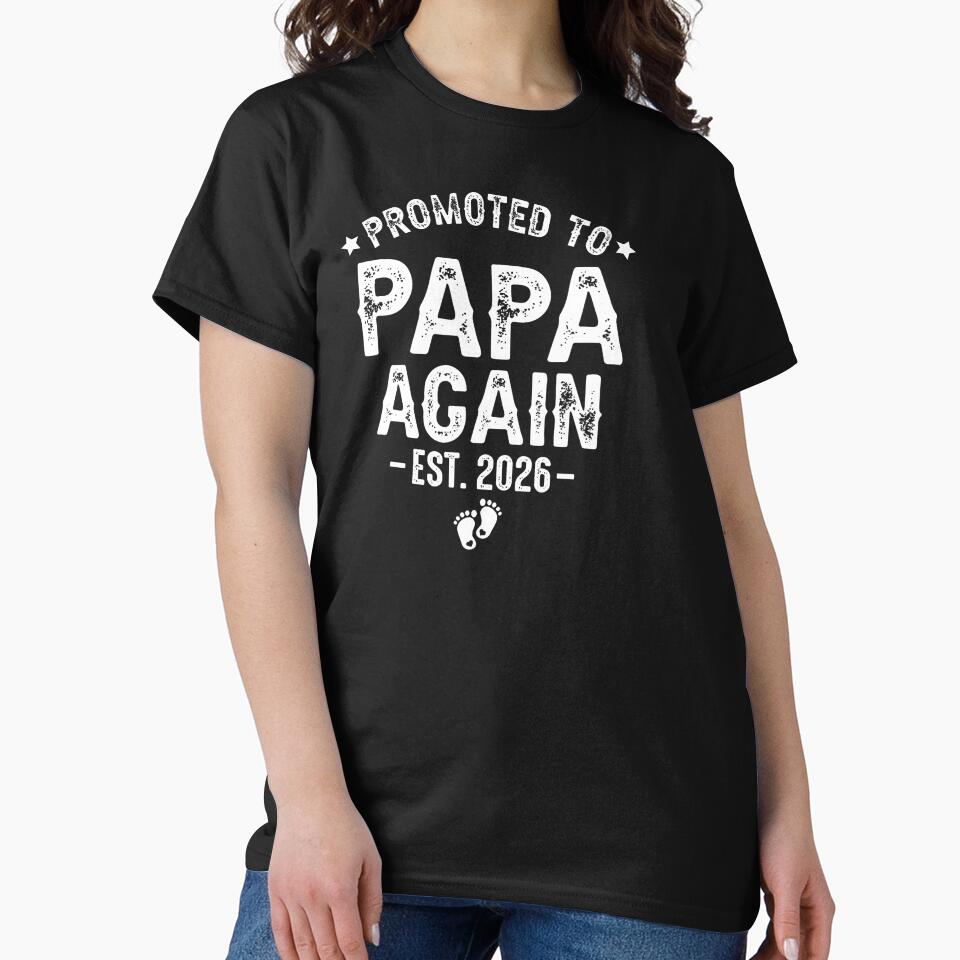 Promoted To Papa Again Est. 2026 Expecting Father by GabrielaPeterse
