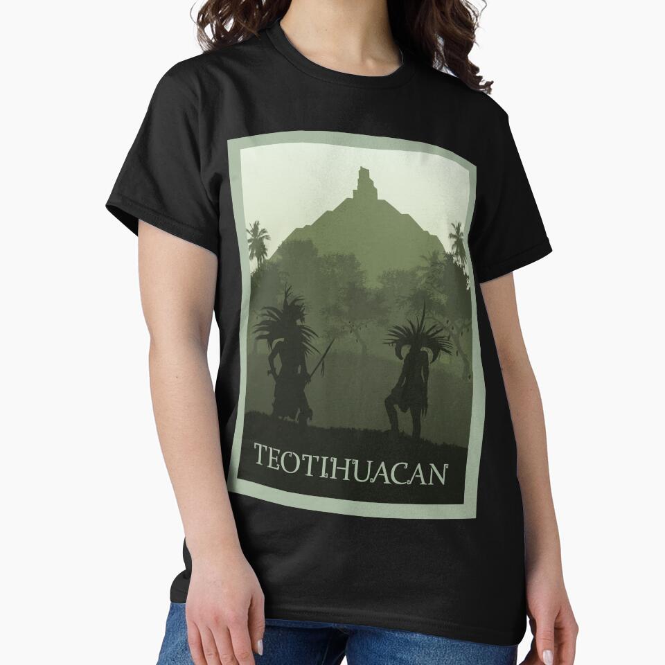 Teotihuacan - Board Games - Minimalist Travel Poster Style - Board Game Art by MeepleDesign