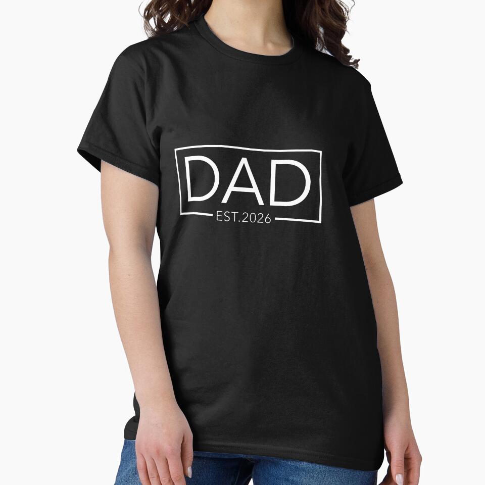 Mens Promoted To Dad Est 2026 Daddy To Be Gifts First Time Dad by GabrielaPeterse