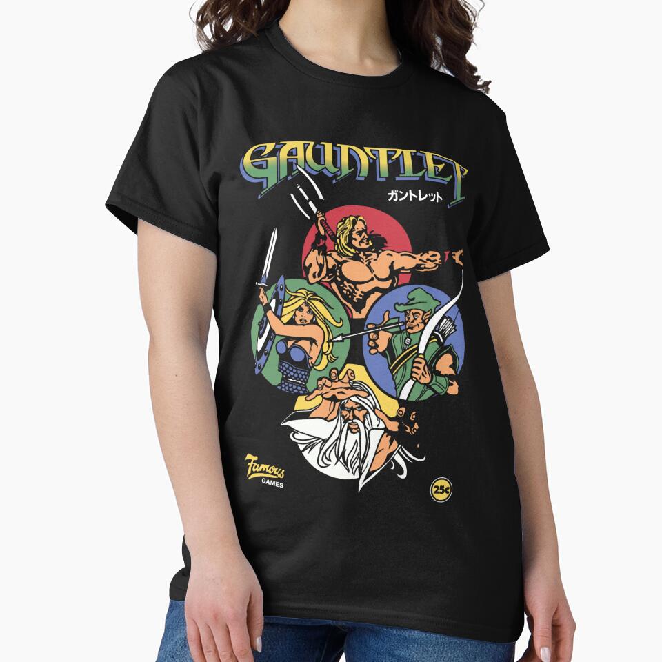 Gauntlet Retro Vintage Arcade Gaming Men Women by THERETROBLUES