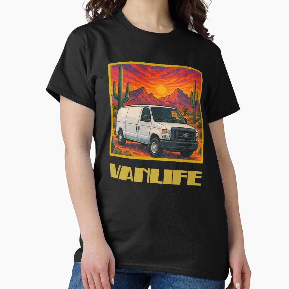 Econoline campervan desert sunset by VANLIFE.