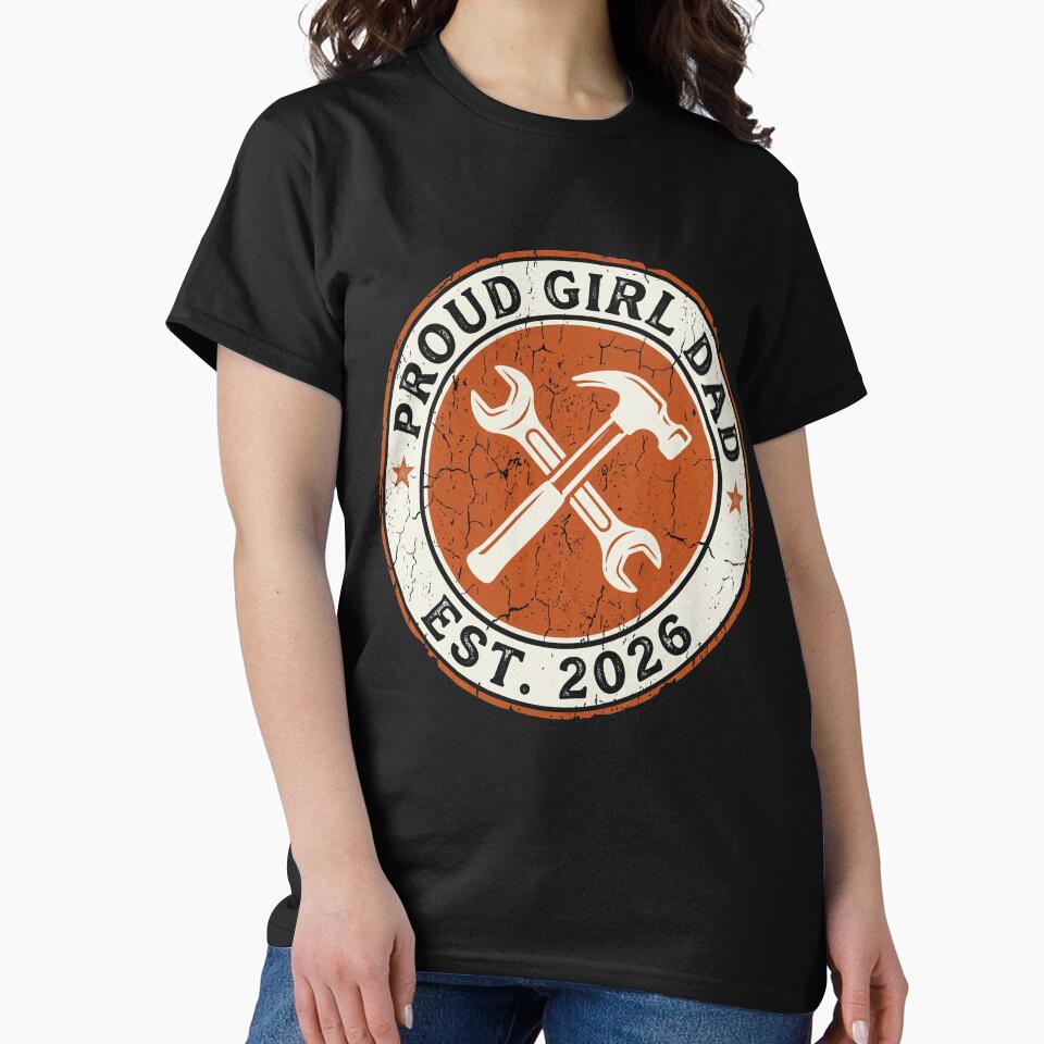 Vintage Handyman Proud Girl Dad Est 2026 by TeNovaStudio