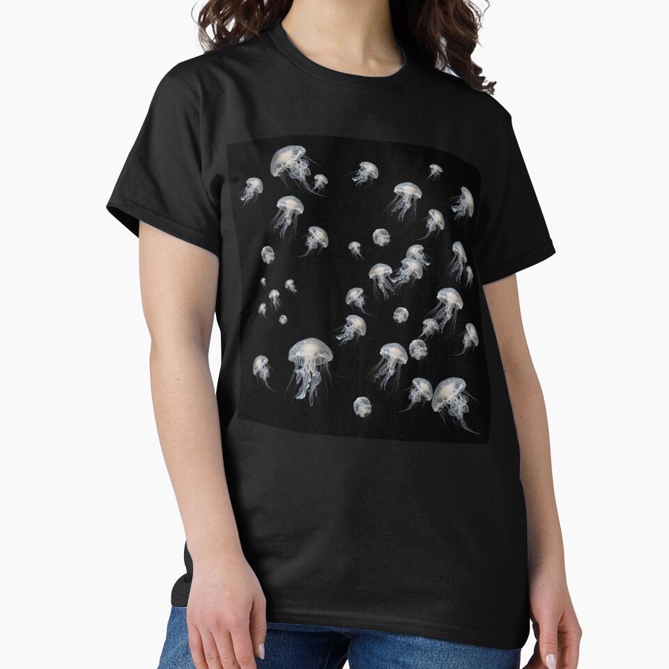School of Illuminated Jellyfish – Ocean Glow Art by ShadeScapeArt