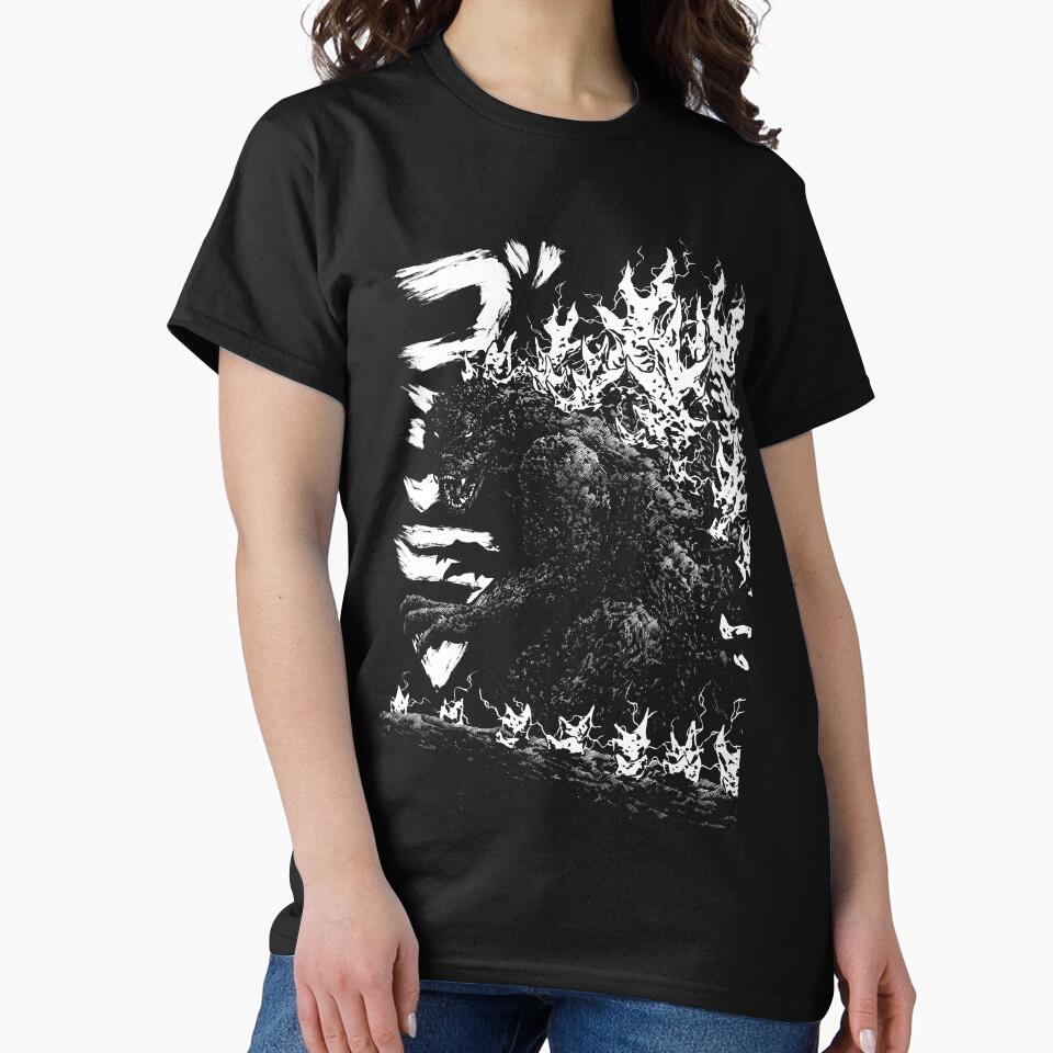 Gojira Millenium godzilla 2000 minus 1 shin b&w by JonathanGrimm