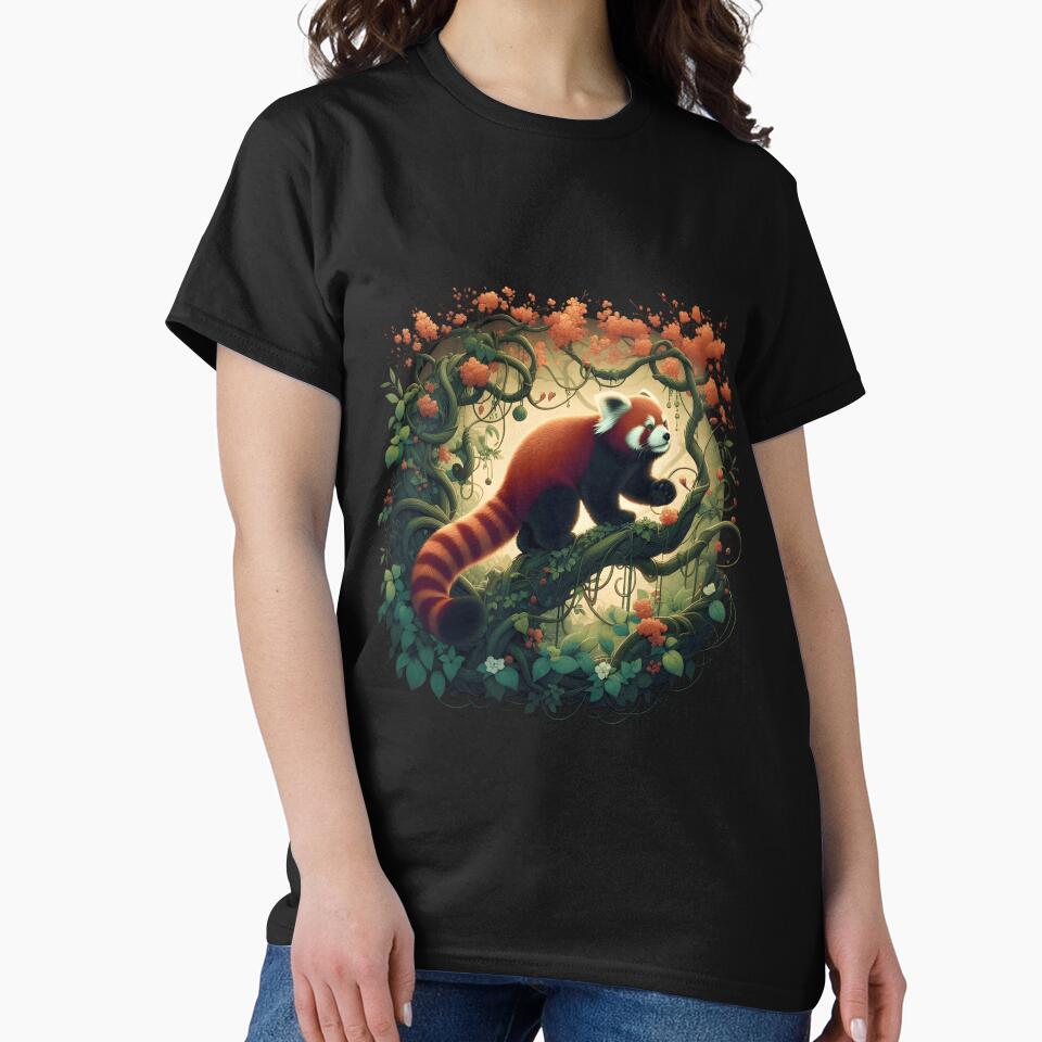 Red panda on a branch by Zatch-Bell
