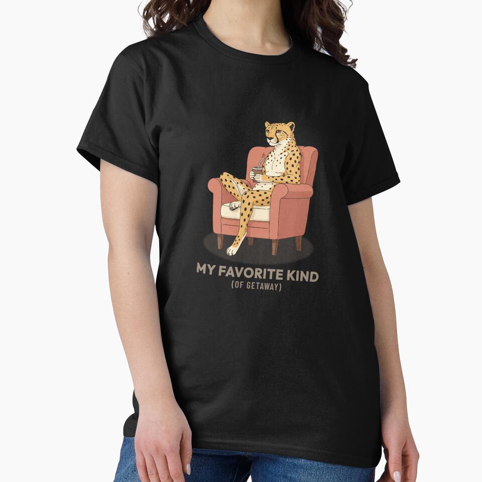 Cheetah Drinking Mate Slow Living Vintage Aesthetic by COZY VINTAGE animal