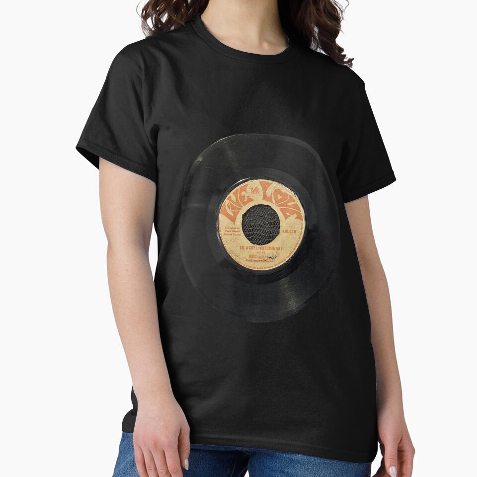 Live and love Retro record 45 single vinyl reggae music by Tee-Shirt-Topia