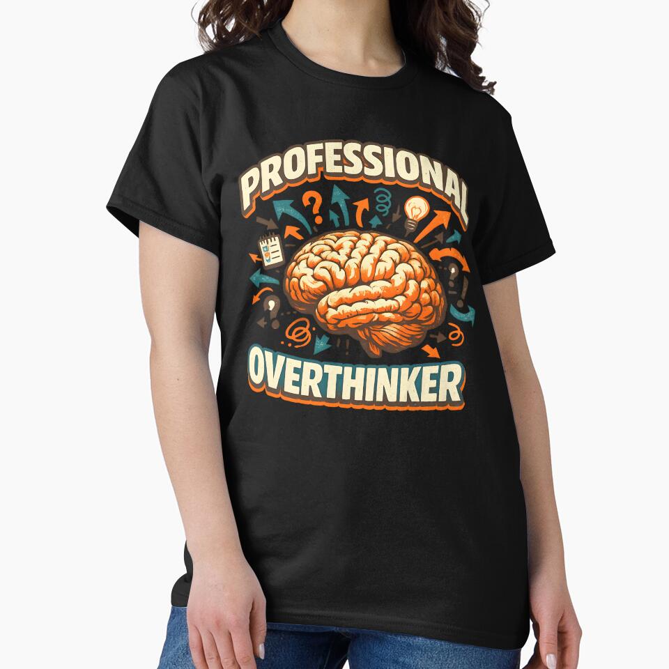 Professional Overthinker Retro Brain by Kicor