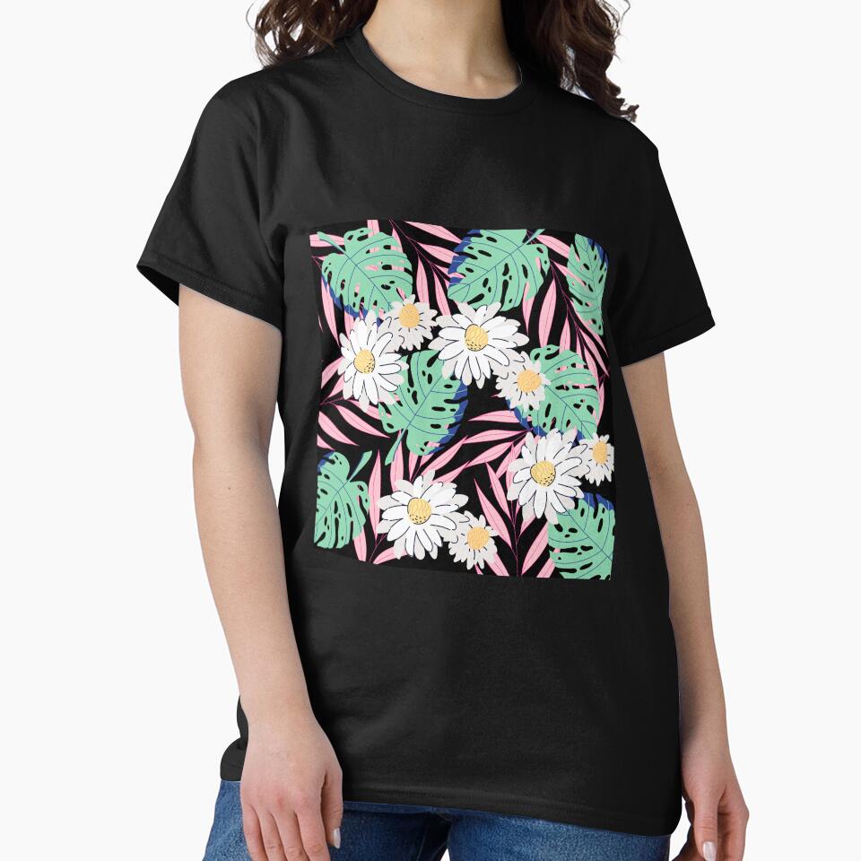 tropic leaves,flowers and ferns by lucky-fern