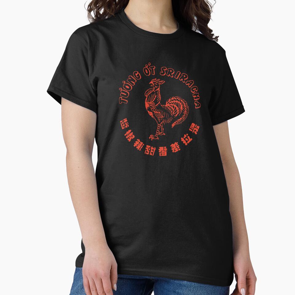 Sriracha Hot Sauce Logo Large Red by Designs by Kool Kat