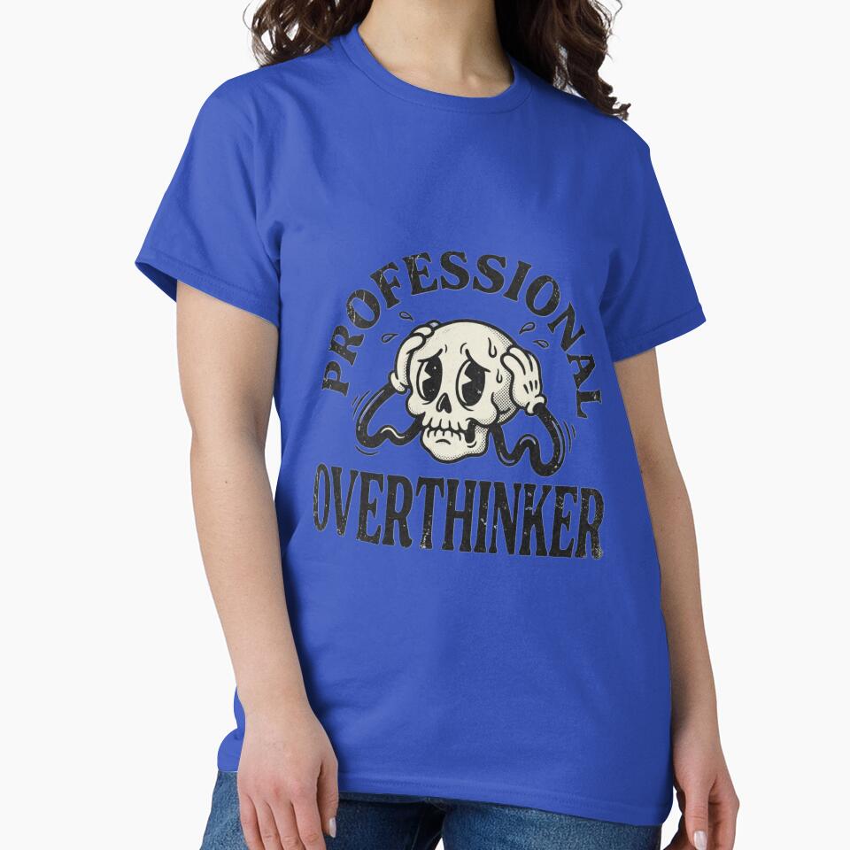 Professional Overthinker - Funny Vintage Rubber Hose Cartoon by David Wasson