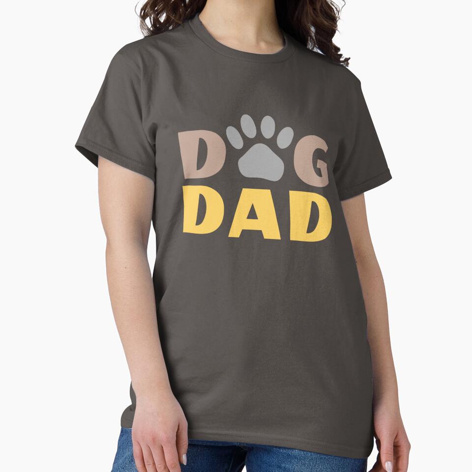 Dog Dad Paw Print Dog Lover Canine Father by AntiqueImages