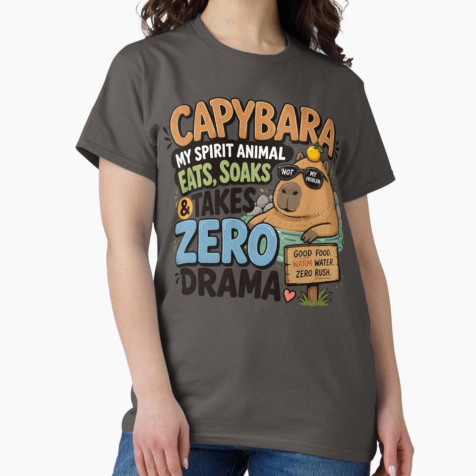 Relaxing Capybara Spirit Animal by Weirdwildco69