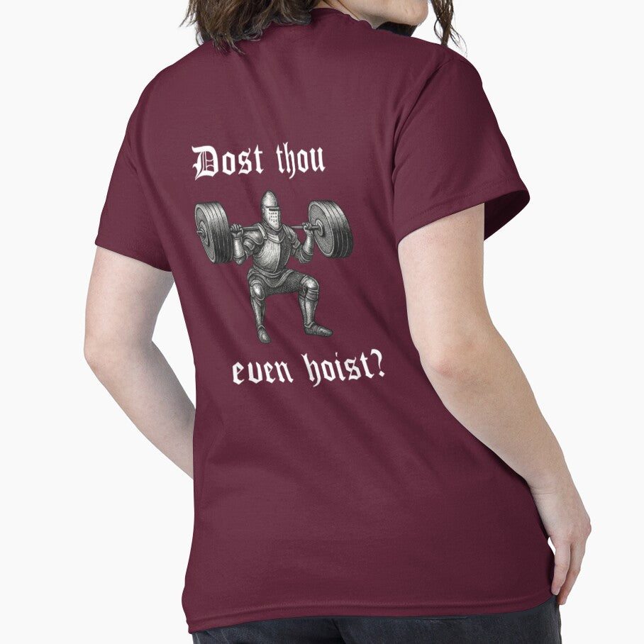 Dost Thou Even Hoist – Medieval Gym Knight Funny Workout Meme by Inkvado