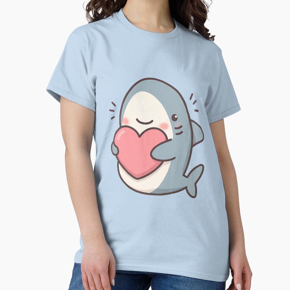 Cute Shark Heart by Zeiroa