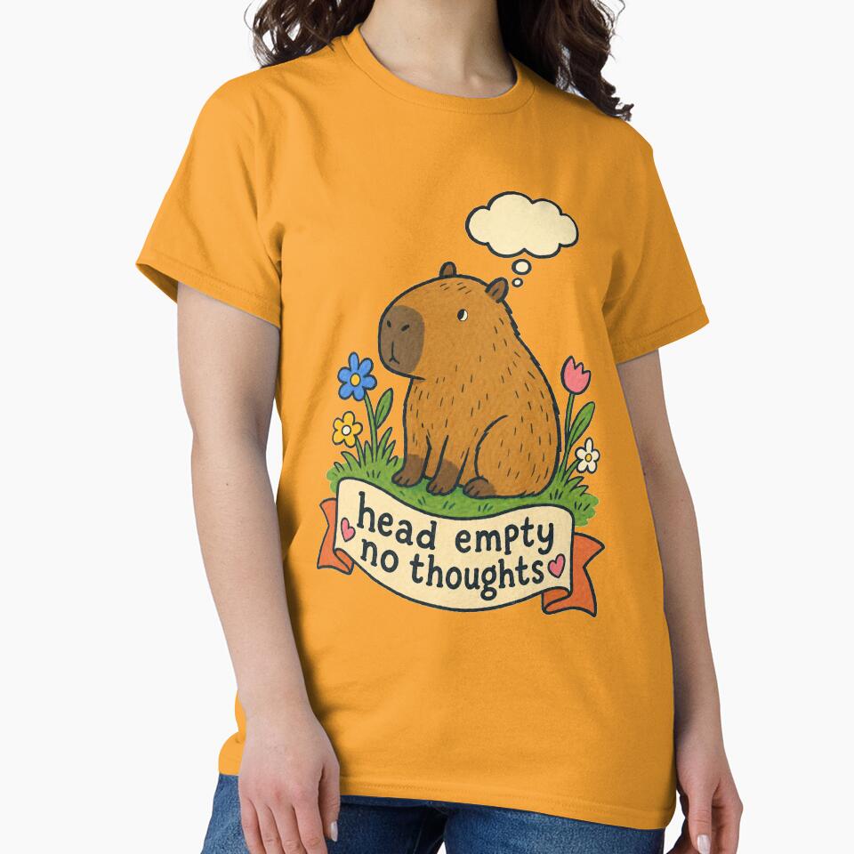 Head Empty No Thoughts Capybara by VisualArtsOasis