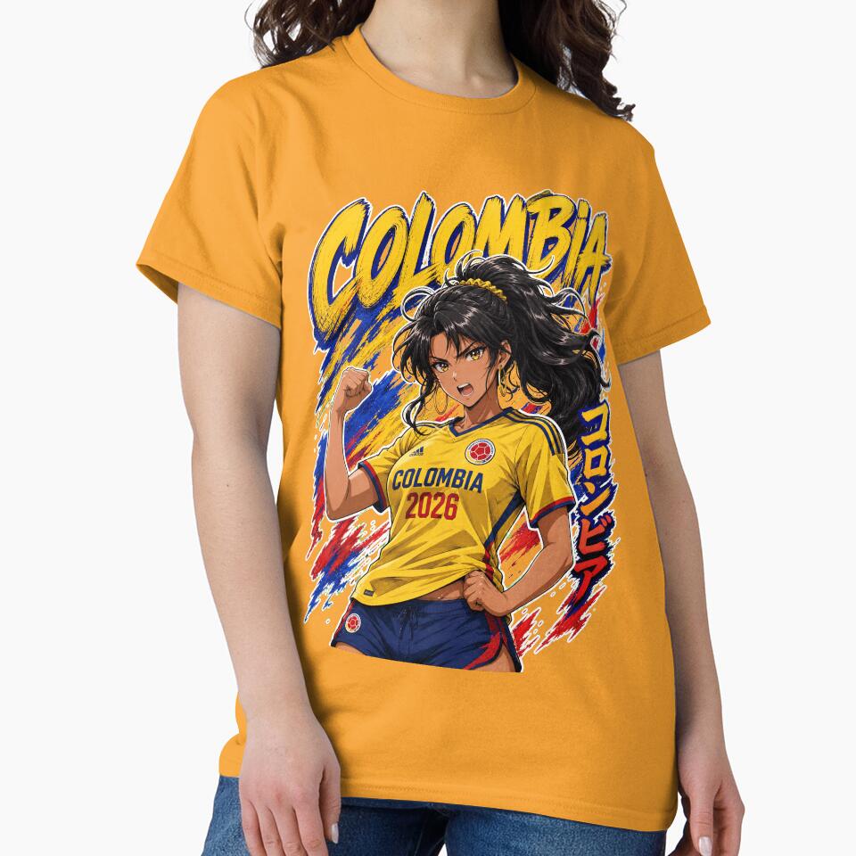 Colombia Anime Soccer Girl - 2026 Striker Waifu by Senpai Syndicate