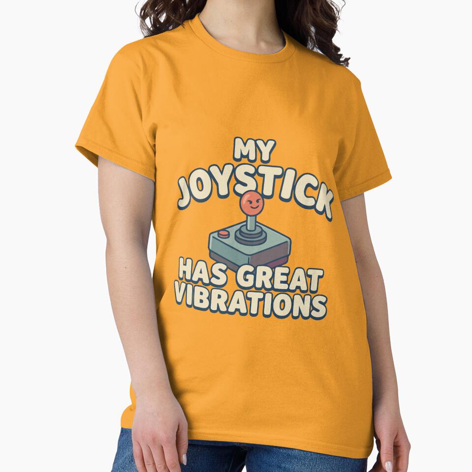 Retro Gaming My Joystick Has Great Vibrations Funny by Amir Faysal