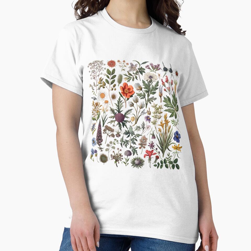 Cottagecore botanic flowers by SunMoonMilk