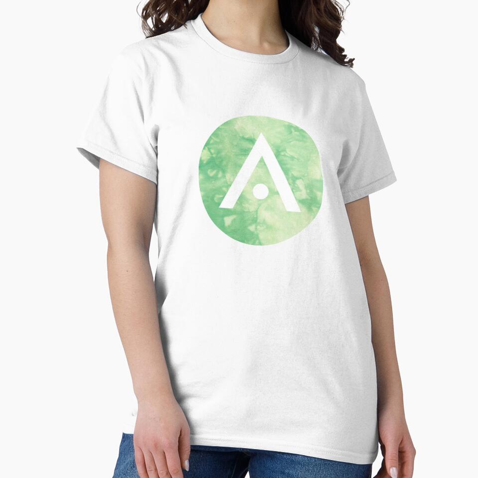 Light Green Tie Dye Aveda Logo by Dalaura