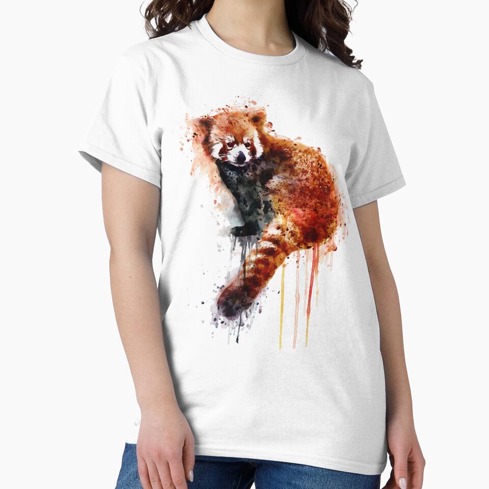 Adorable Red Panda Watercolor by caracatita75