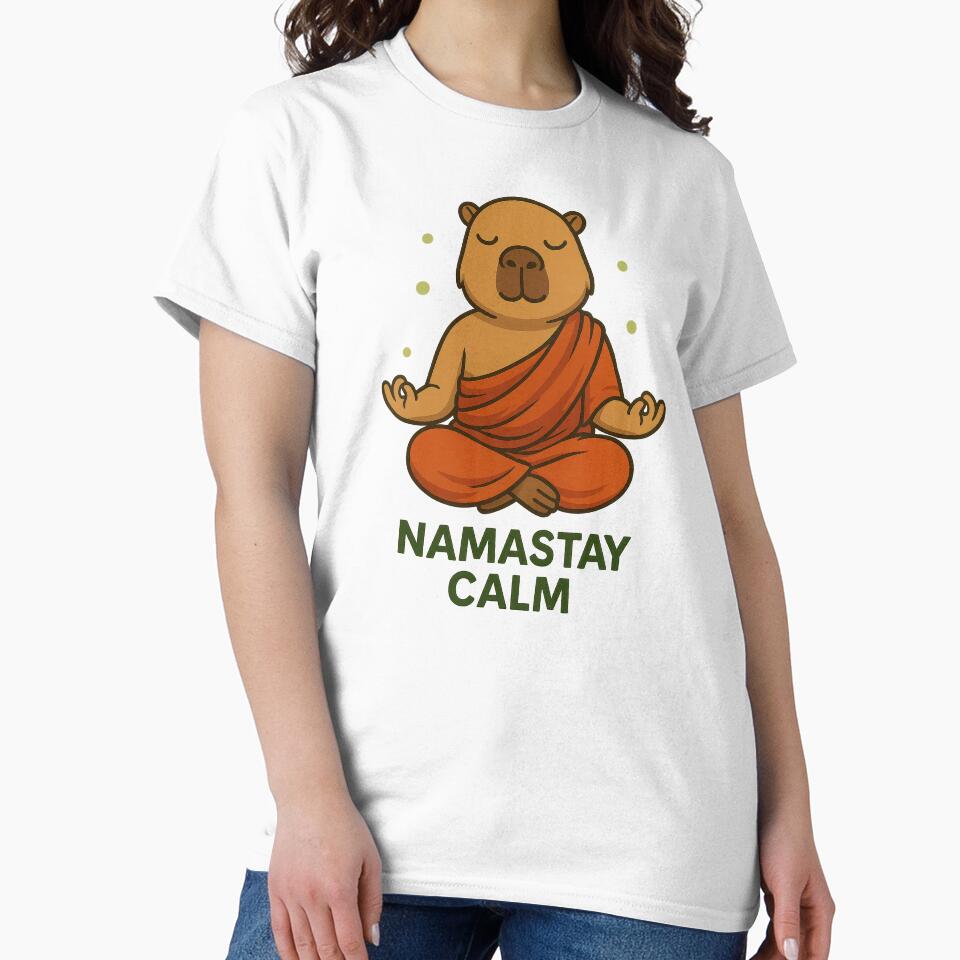 Capybara Monk Zen – Tibetan Meditation Capybara Funny Spiritual by RetroPop23