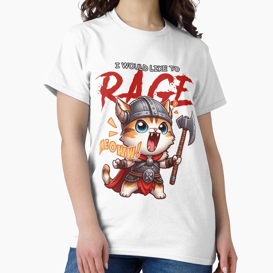 I Would Like to Rage - Barbarian Cat DnD by pinzka