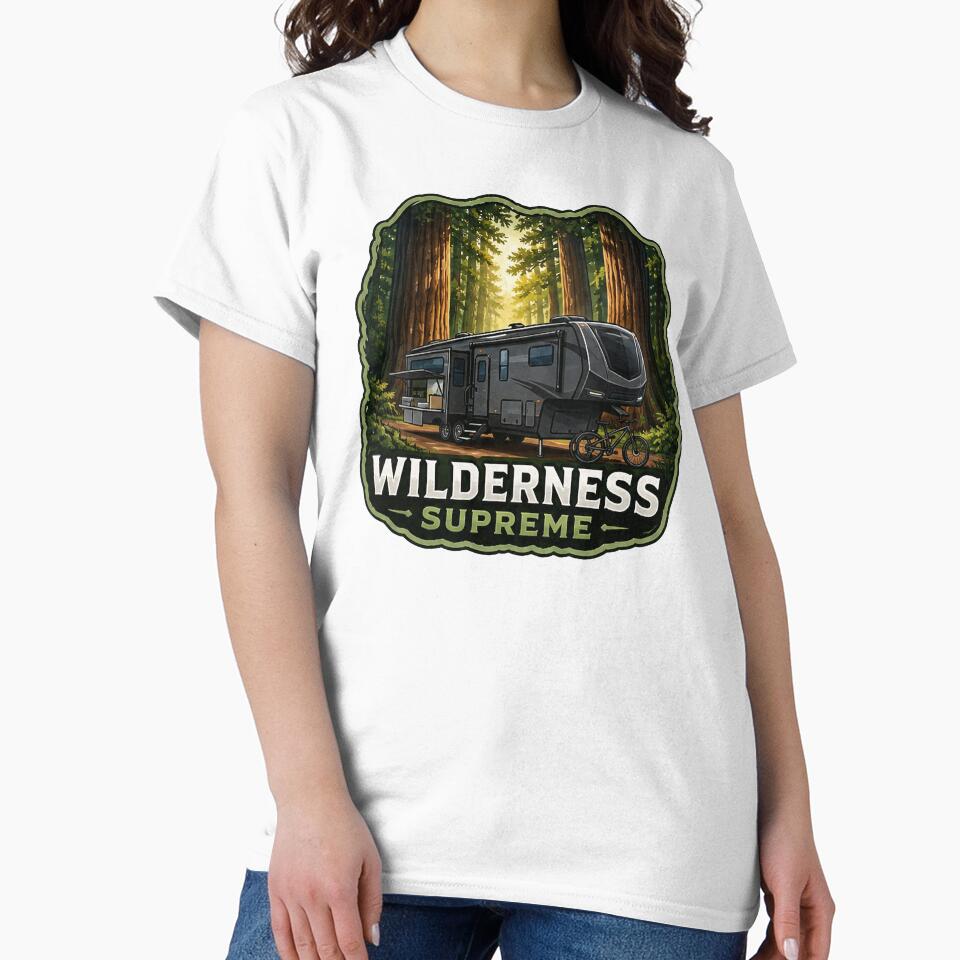 Fifthwheel RV Art - Luxury Forest Camping Design by SasquatchTrail
