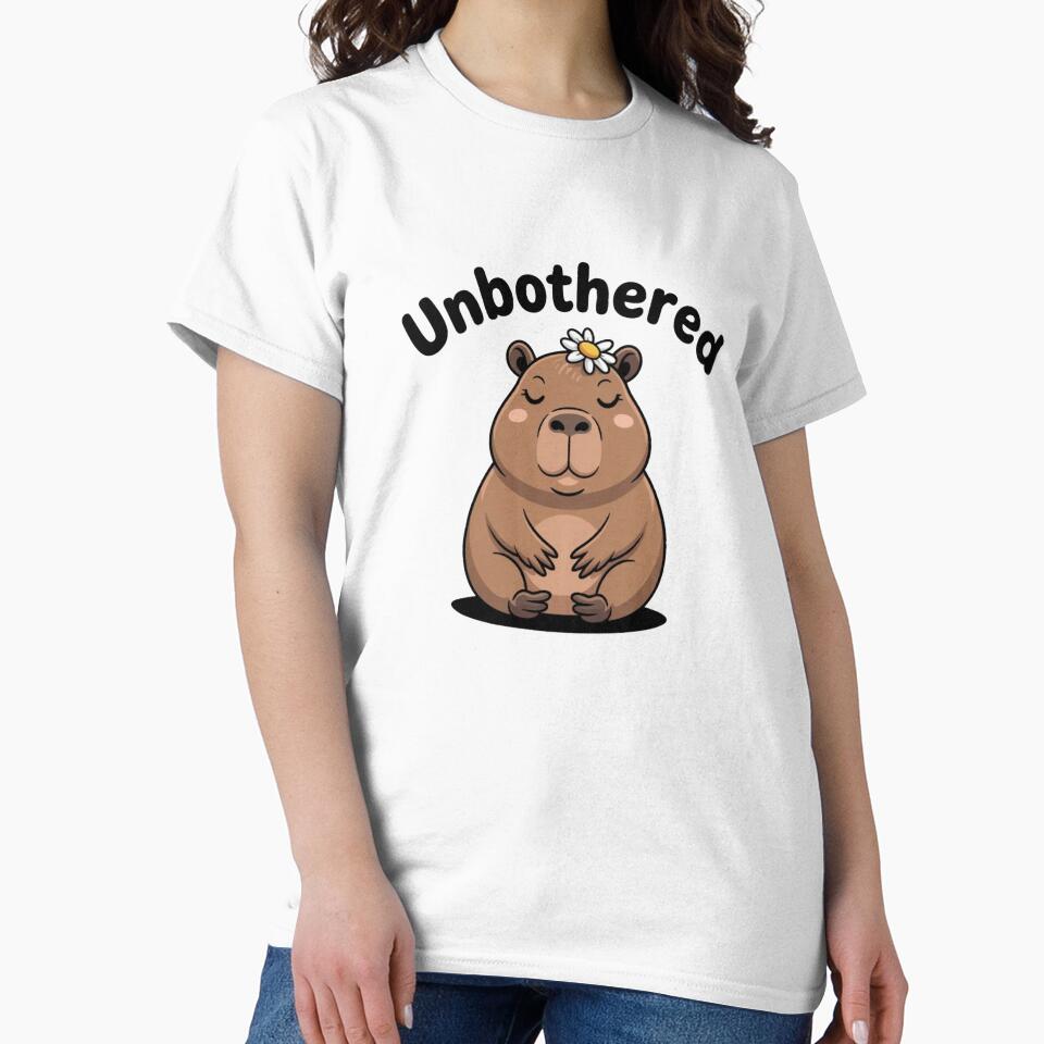 Unbothered Capybara - Funny Chill Animal Meme Art by Mr-wow