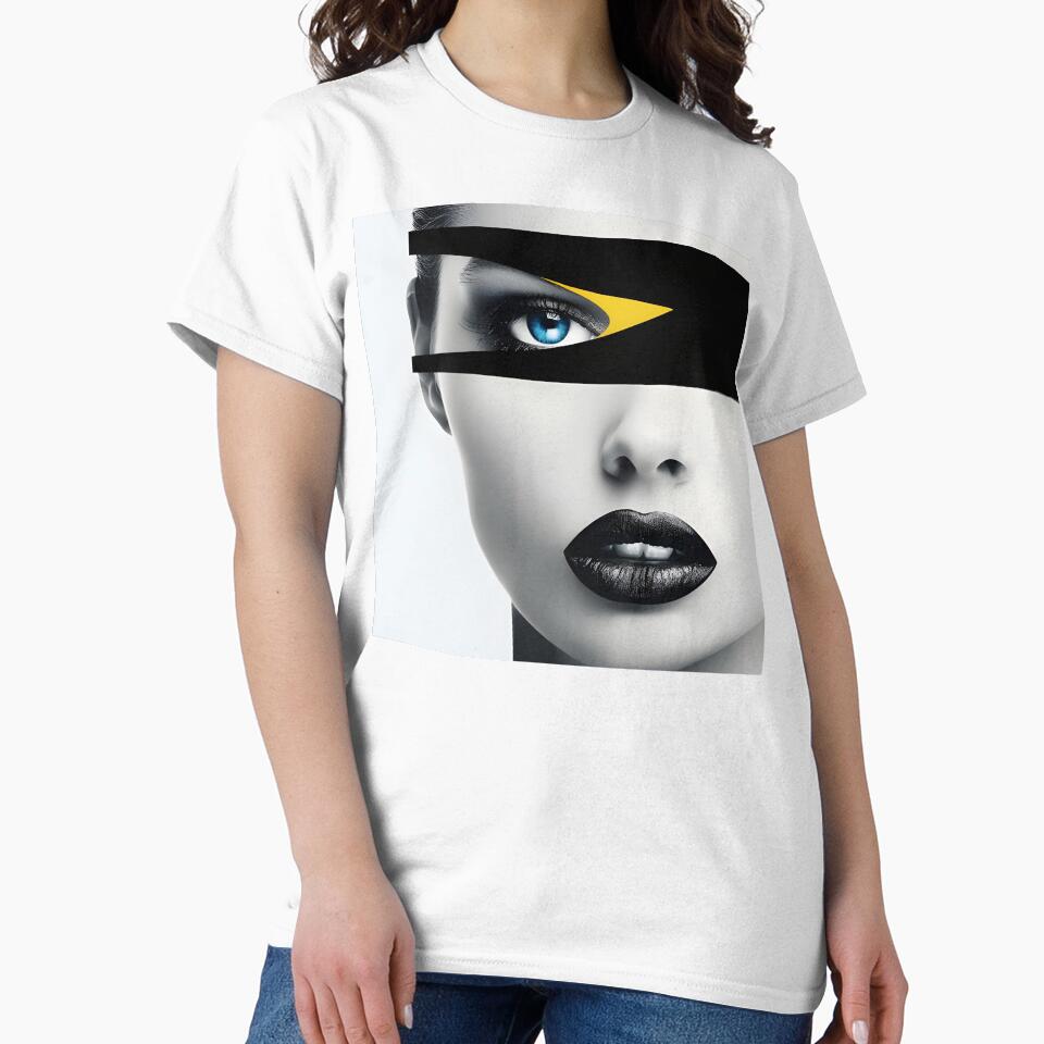 minimalist abstract woman print by dcrc
