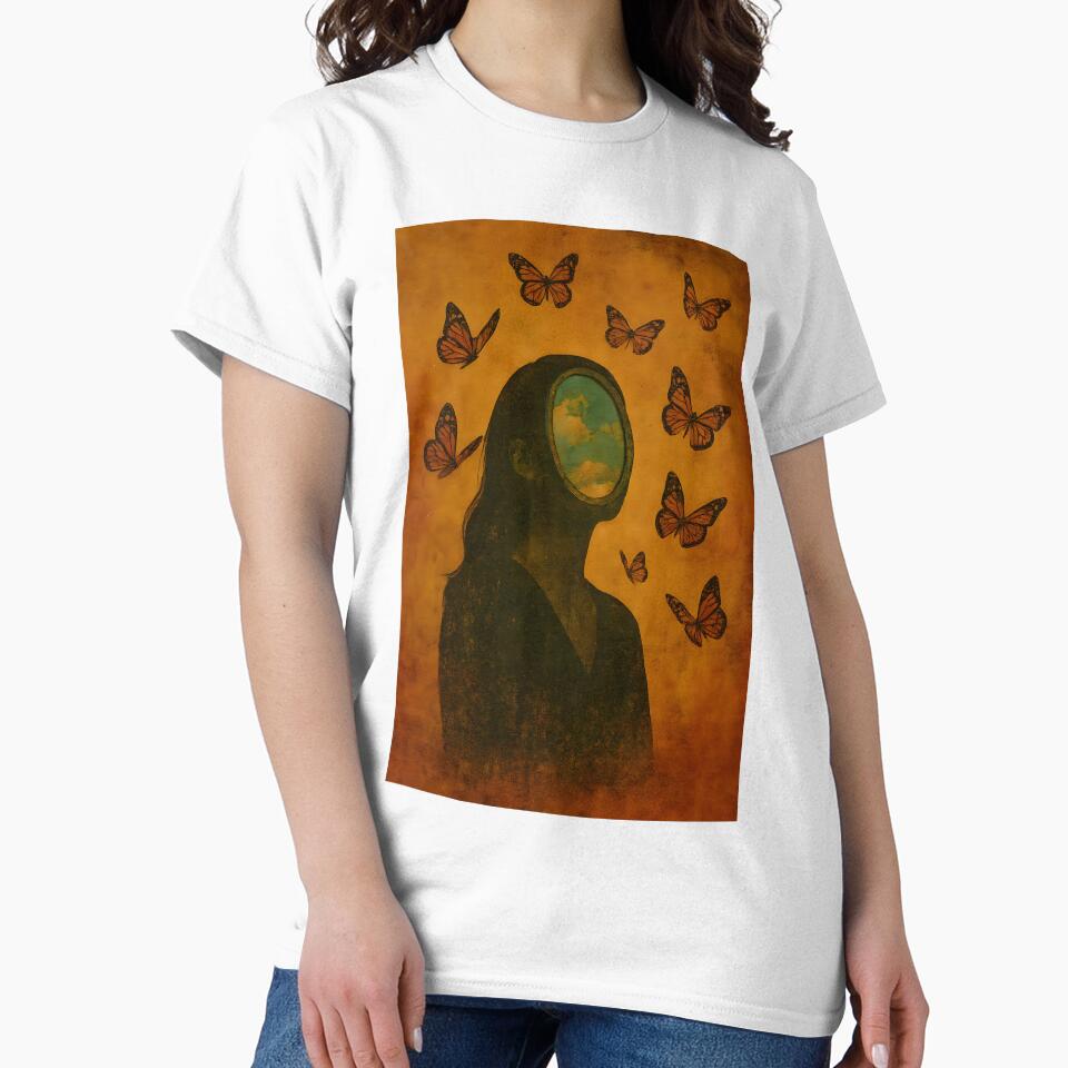 Butterfly Mind – Surreal Grunge Healing Artwork by Quiet Power Co.