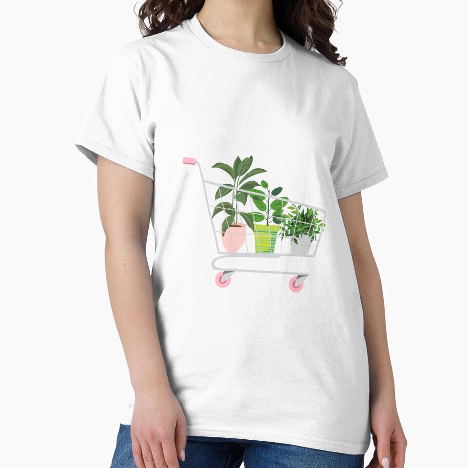 plant friends shopping cart by Sarah Cupitt