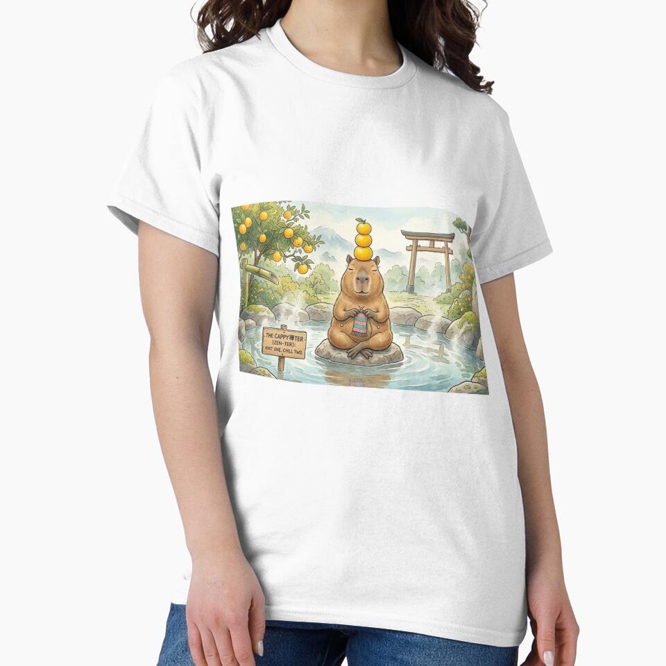 The Cappy-Zen-Ter Capybara – Knit One Chill Two Funny Pun by Wear Sculpt