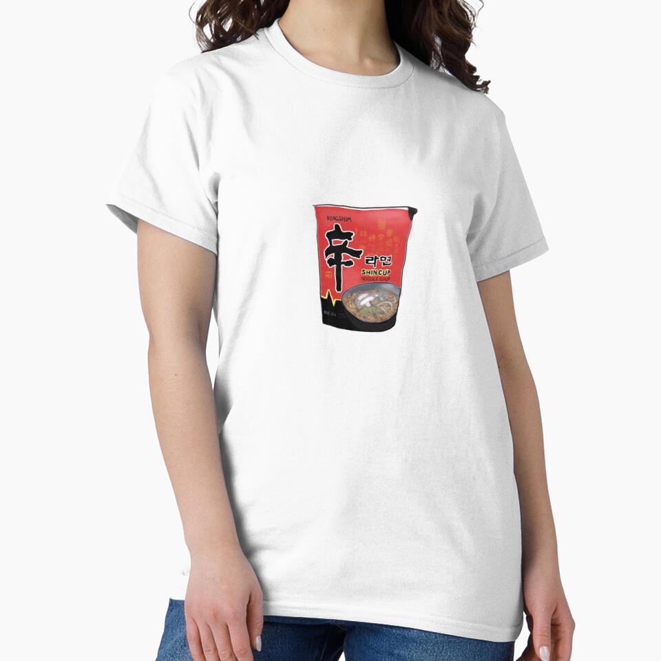 Spicy Shin Ramen Cup – Cute Illustrated Noodle Art by EdithsAttic