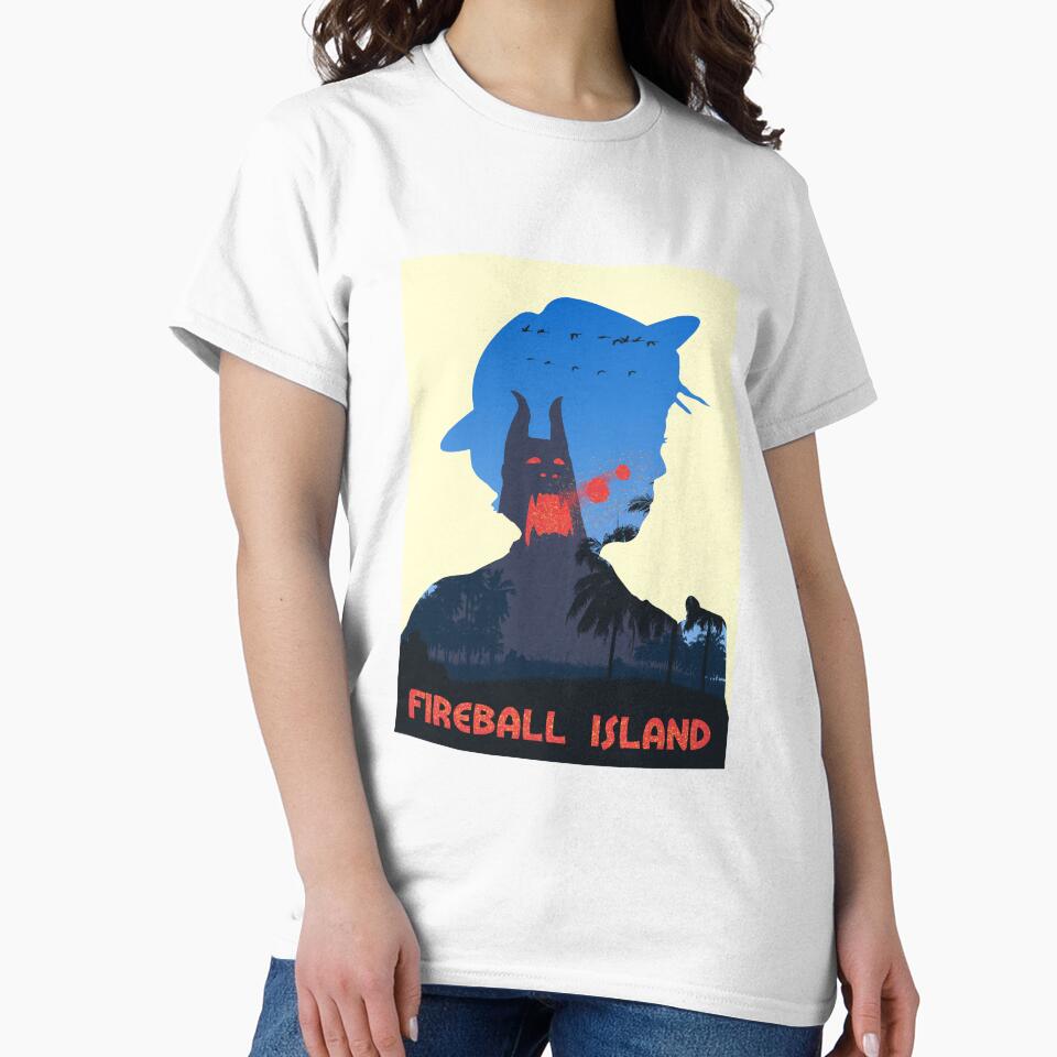 Fireball Island - Minimalist Silhouette Poster Style - Board Game Art by MeepleDesign