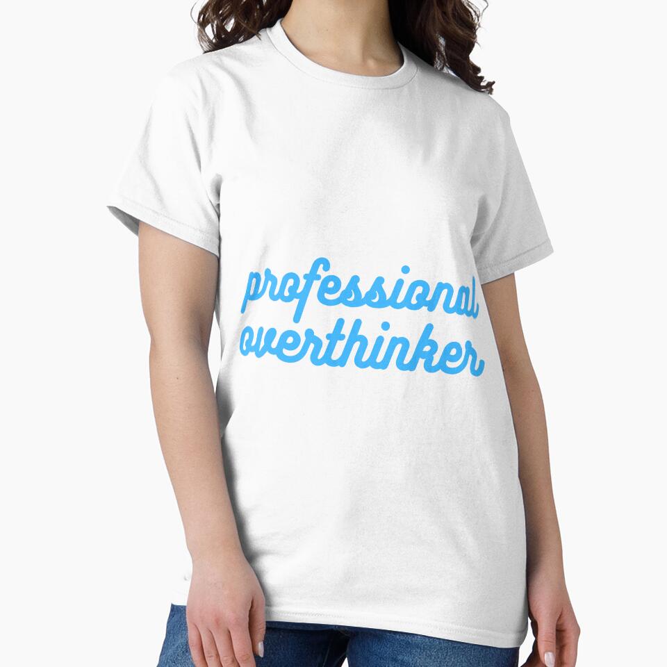 Professional Overthinker Blue by CJ Vanderbeek