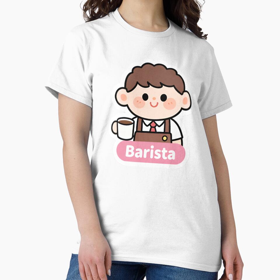Cute Barista Coffee Shop Character by Bright Vibe Designs