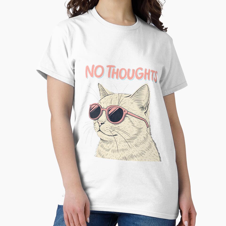 No Thoughts Cat – Head Empty, Vibes Only by Artiviose