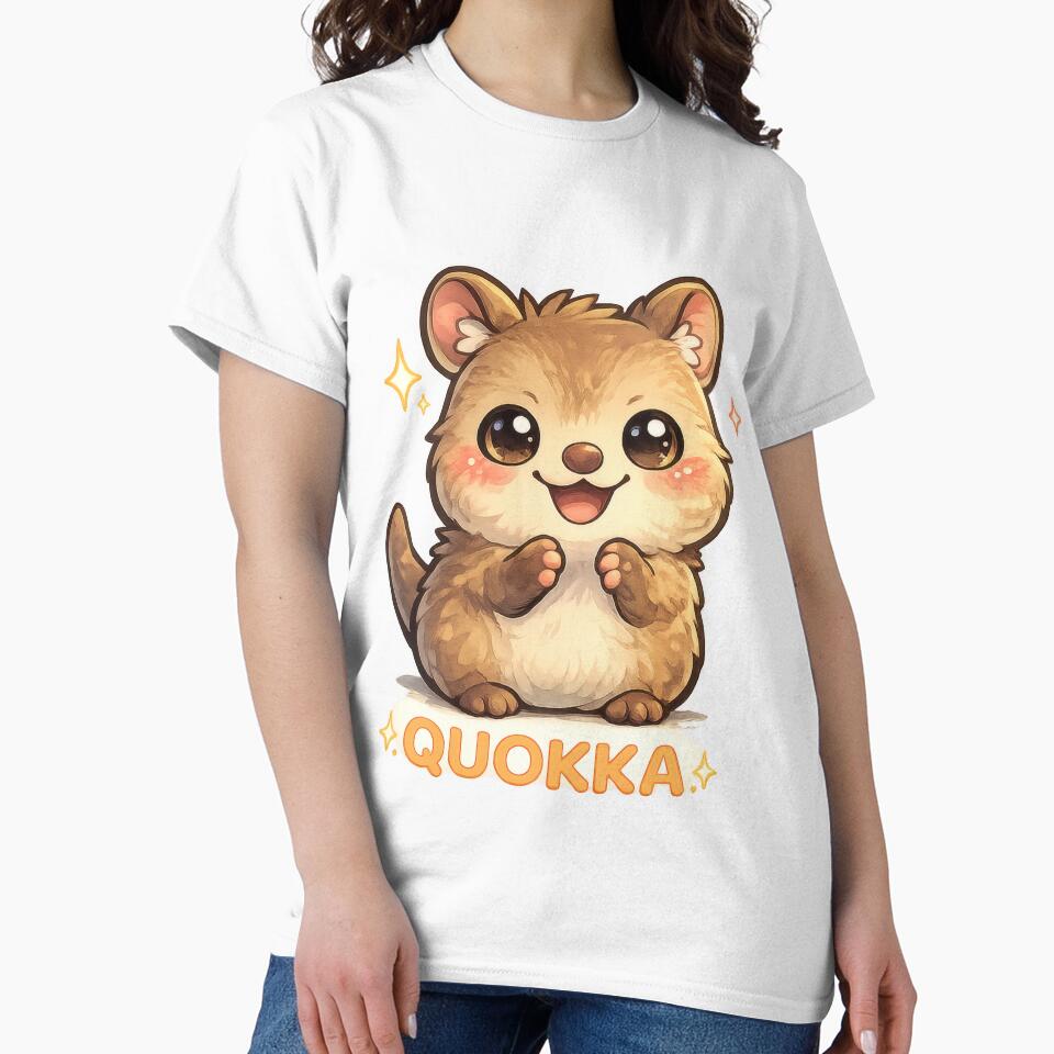 Quokka Kawaii Sticker (Cute Happy Quokka Character) by jgvisualarts