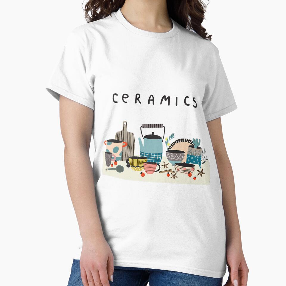 The Lovely Ceramics Class In Gray Graphics by roseanger