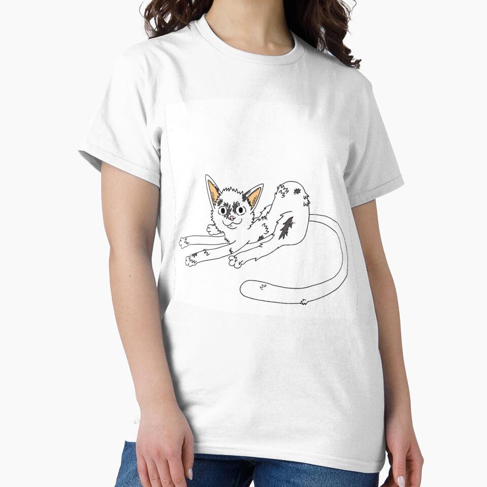 Scrappy White Kitten Long Tail Loaf by Salty-Dream