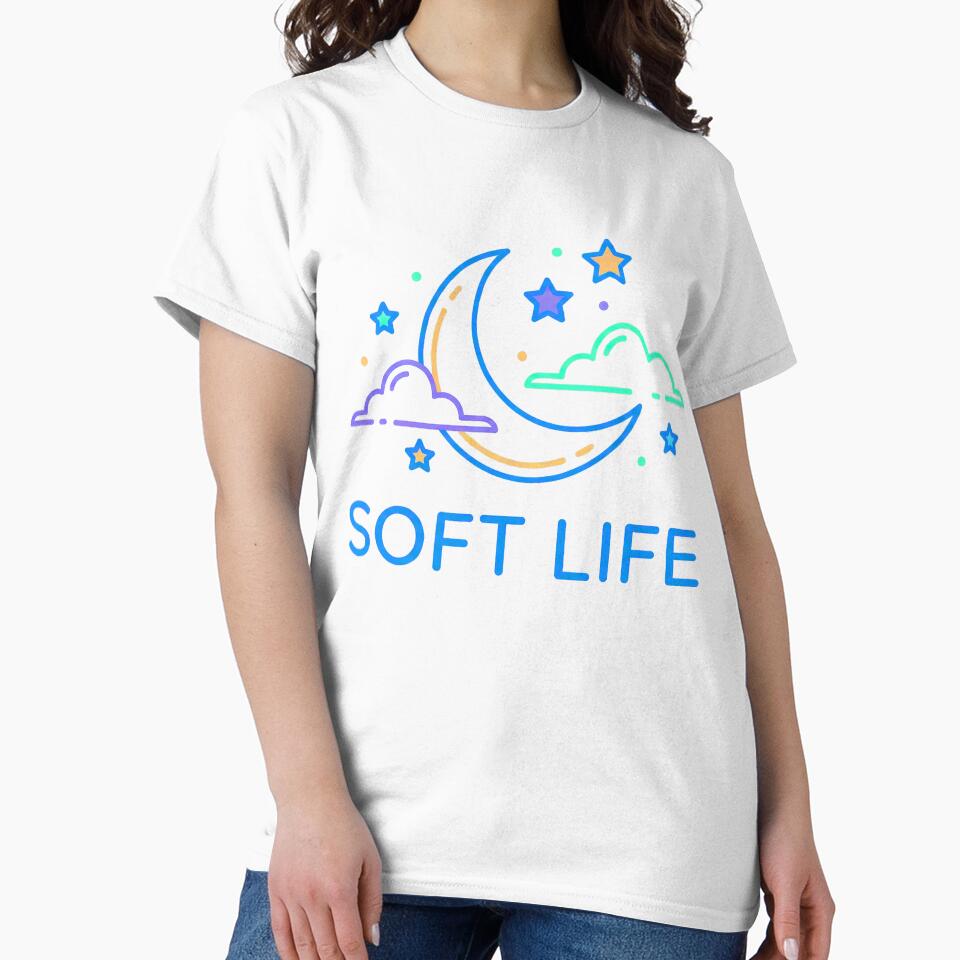 Soft Life Minimalist Moon & Stars Pastel Aesthetic by Tamer ⭐⭐⭐⭐⭐