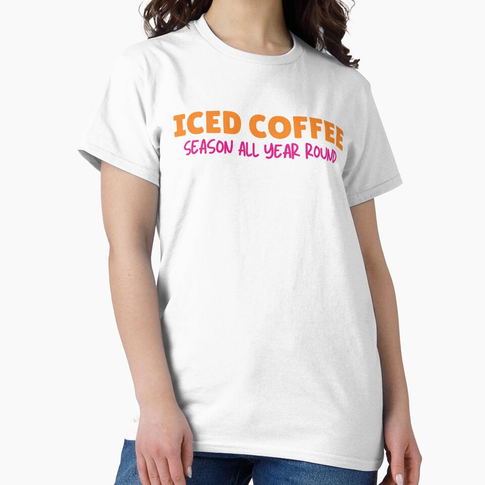Iced Coffee Season All Year Round | Iced Coffee Lover | Coffee Lover | Cold Brew | Cold Coffee | Caffeine by PrintEveryday