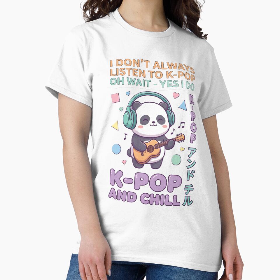K-Pop And Chill Cute Panda by AdyKurniawan