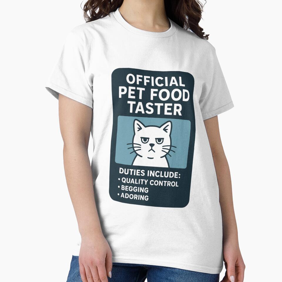Official Pet Food Taster - Custom Pet ID Badge Funny Pet Owner Gift by Ataqhin